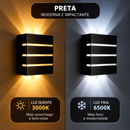 Kit 10 Luminária Arandela 3 Frisos Parede Slim