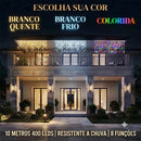 Cascata de Natal 400 Leds 10 Metros Conexão Macho E Fêmea Prova D'água Função Luzes De Natal Pisca Pisca Branco Quente
