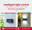 Lâmpada de parede solar ao ar livre