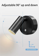 Arandela LED Magnética Recarregável com Luz Ajustável