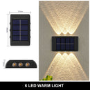 Lâmpada de parede solar ao ar livre