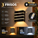 Kit 10 Luminária Arandela 3 Frisos Parede Slim