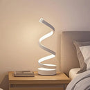 1pc simples espiral externa emitindo lâmpada de mesa brilhante