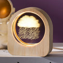 Decoração artesanal de vidro cristal 3d, sistema solar gravado a laser, astronom