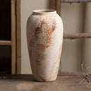 Vaso de Cerâmica Retro Elegante com Pontos Brancos