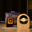 Decoração artesanal de vidro cristal 3d, sistema solar gravado a laser, astronom