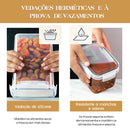 Conjunto de 200/1400/2000/12800 ml: 15 potes herméticos para armazenamento