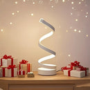 1pc simples espiral externa emitindo lâmpada de mesa brilhante