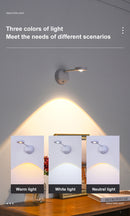 Luz noturna com sensor de movimento, sem fio, usb, led para cozinha, quarto, mur