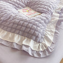 Conjunto de cama de renda coreana seersucker